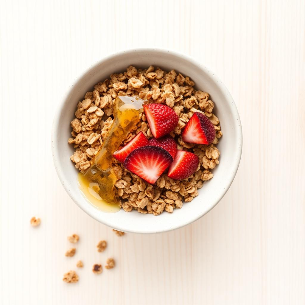 Granola crunchy con fresa